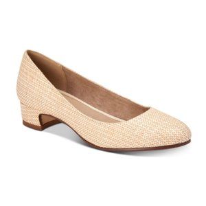 New Charter Club Women Woven Almond Toe Pumps 8.5